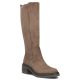 Damen-Wildlederstiefel mit Blockabsatz in Taupe Filippo DKZ8310