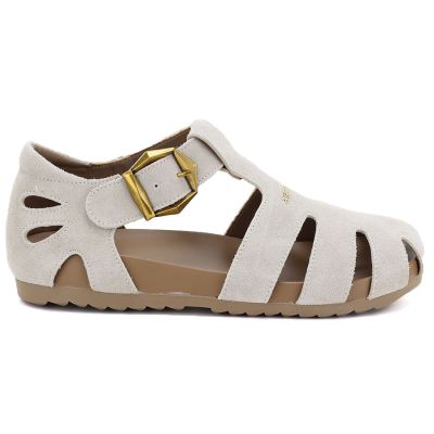 2. Beige Damen-Ledersandalen Artiker 58C0328