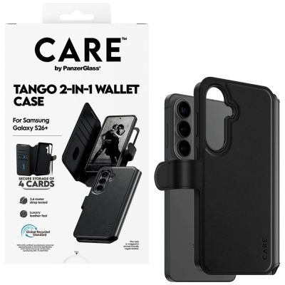 5. CARE by PanzerGlass Tango 2in1 Brieftaschenhülle für Samsung Galaxy S26+ - Schwarz