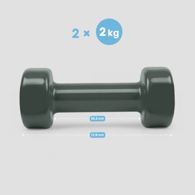 12. Vinyl-Hantelset 2 x 2 kg Spokey SHAPE