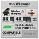 4. Axagon HMC-WL9 kabelgebundene Dockingstation, USB 3.2 Gen 2 (3.1 Gen 2) Type-C, Grau