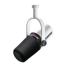 Shure MV7+-W – Voice-Over-/Voice-Mikrofon mit XLR-/USB-C-Anschluss, Weiß