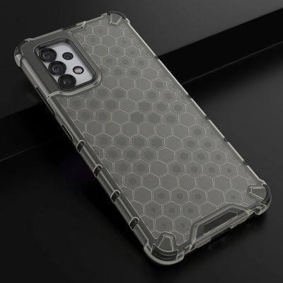 4. Honeycomb Panzerhülle mit Gelrahmen für Samsung Galaxy A03s (166,5) schwarz