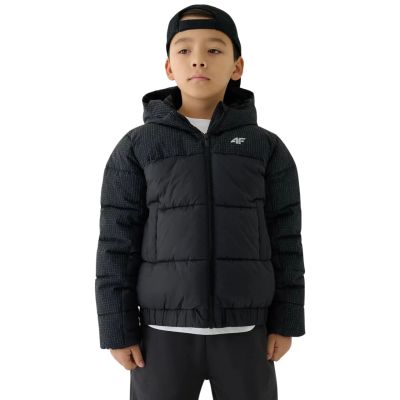 3. Jungen Daunenjacke 4F M621 tiefschwarz 4FJWAW25TDJAM621 20S