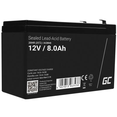GREEN CELL GEL-BATTERIE AGM46 12V 8AH