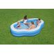 5. Bestway 54409 Aufstellpool, aufblasbarer Pool, oval, blau-weiß