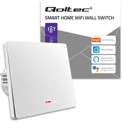 7. QOLTEC LICHT-EIN/AUS-SCHALTER | 1-KANAL | WLAN | TIMER | TUYA | WEISS