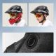 7. Rockbros TT-32005 Shark Kinderfahrradhelm mit abnehmbarem Kinnschutz, Größe M (54-58) – Schwarz