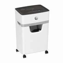 HP ONESHRED 10MC Aktenvernichter, Mikro-Schredder, P-5, 10 Blatt, 20 l, Hellgrau