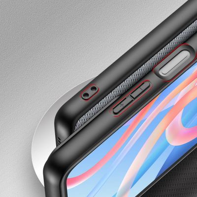 7. Dux Ducis Fino Hülle mit Nylonmaterial für Poco M4 Pro 5G blau