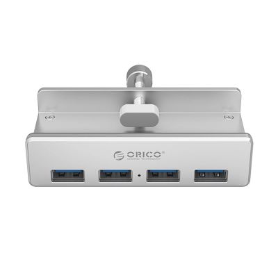 2. Orico MH4PU Hub Klemmmontage 4x USB-A 3.0 - Silber