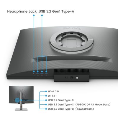 6. BenQ RD280U Computermonitor 71,6 cm (28,2 Zoll) 3840 x 2560 Pixel 4K Ultra HD Schwarz