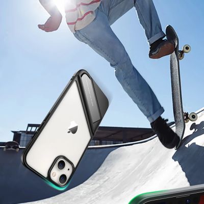 7. Ugreen Fusion Kickstand Case iPhone 13 Pro Hardcover mit Gelrahmen und Ständer schwarz (90153)