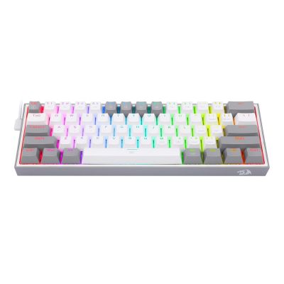 9. REDRAGON K617-RGB Fizz RGB Weiß/Grau USB-Tastatur Grau, Weiß