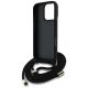 6. Guess 4G Big Logo Cord Stap Crossbody Case für iPhone 16 Pro Max Schwarz