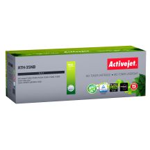 BIO Activejet ATH-35NB Toner (ersetzt HP 35A CB435A, Canon CRG-712; Supreme; 1800 Seiten; Schwarz). Öko-Toner. Das Tonerpulver ist biologisch abbaubar. 57 % des Toners sind biologischen Ursprungs.