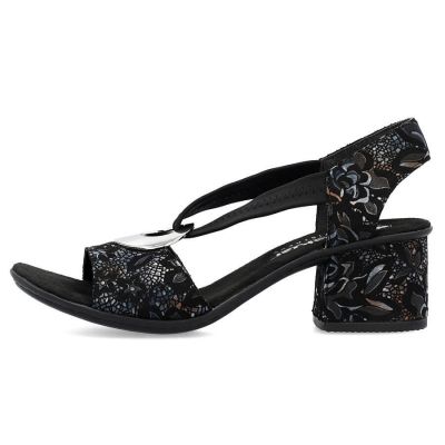 13. Bequeme Rieker W RKR679 schwarze Sandalen