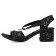 13. Bequeme Rieker W RKR679 schwarze Sandalen