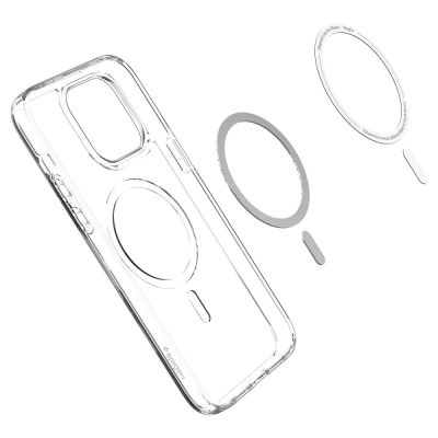 5. Spigen Ultra Hybrid Mag Case mit MagSafe für iPhone 14 Pro – Transparent und Weiß