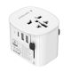 9. GEMBIRD UNIVERSAL-REISEADAPTER MIT ERDUNG 15 W, WEISS