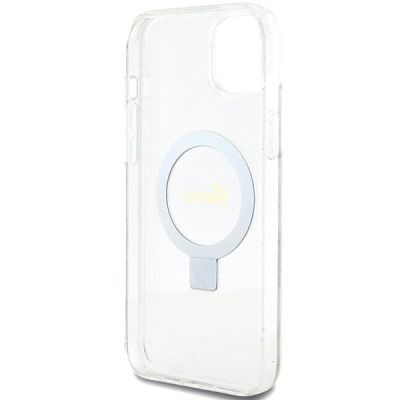 7. Guess GUHMP15MHRSGSD iPhone 15 Plus / 14 Plus 6,7" transparent/transparentes Hardcase Ring Stand Script Glitter MagSafe
