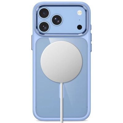 4. Tech-Protect Magmat Magsafe CC Hülle für iPhone 17 Pro Max / 18 Pro Max – Transparentes Hellblau