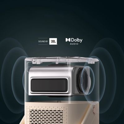 12. Yaber T2 Plus LCD FullHD 1080p Multimedia-Projektor mit JBL-Lautsprechern - Beige