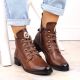5. Jezzi W JEZ412C isolierte flache Stiefeletten, braun