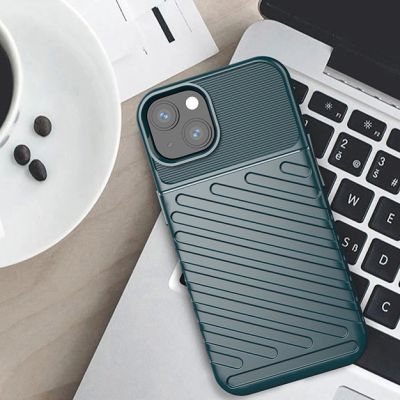 3. Thunder Case Flexibel Robuste Panzer Handyhülle TPU Schutzhülle für iPhone 13 mini grün