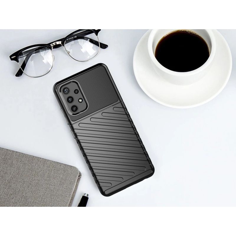 12. Thunder Case Flexibel Robuste Panzer Handyhülle TPU Schutzhülle für Samsung Galaxy A72 4G blau