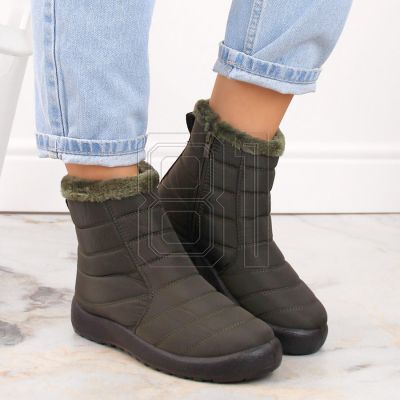 14. Flache isolierte Schneestiefel Potocki W WOL198A grün