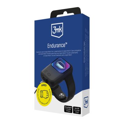9. 3mk Endurance Powerbank für Apple Watch 44 mm / 45 mm, 2,5 W, 1200 mAh, USB-C – Schwarz