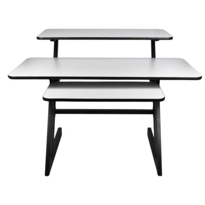 4. SD3 – Studiotisch, Arbeitsplatz, Tischplatte, Ablage für Audiogeräte, ausziehbare Tastaturablage, 91,4 cm