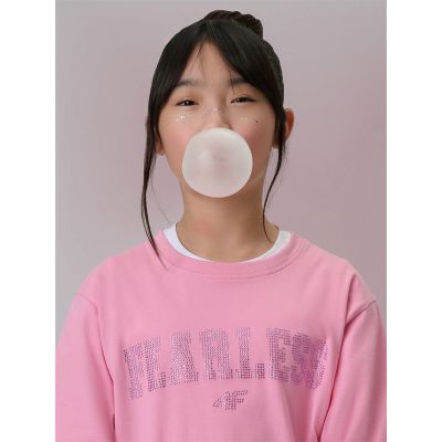 Locker geschnittenes Mädchen-T-Shirt mit Aufdruck 4F 4FJRSS26TTSHF3453-56S