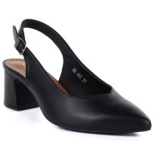 Schwarze Sergio Leone SK463 Pumps für Damen mit Riemen