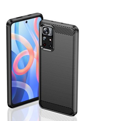 7. Carbon Case Flexible Schutzhülle für Xiaomi Redmi Note 11 schwarz