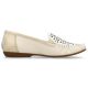 11. Rieker W RKR658 bequeme Leder-Lochschuhe, beige