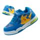 Leomil Kinder-Sportschuhe Pokémon-Sneaker, leicht, mit Klettverschluss, blaue LED-Beleuchtung