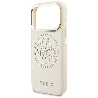 6. Guess Perforierte 4G MagSafe Hülle für iPhone 17 Pro Max – Beige