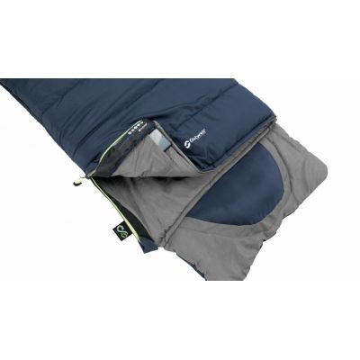6. Outwell Contour Junior Kinder-Schlafsack, rechteckig, Polyester, Blau