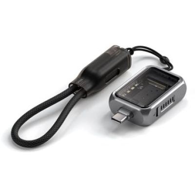 Satechi Mini NVMe SSD Gehäuse - USB-C Adapter für NVME SSD 2230 (Space Grau)