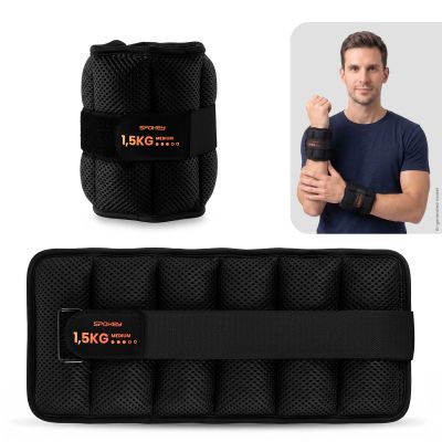 2. Set aus 2 Hand- oder Fußgelenkgewichten Spokey ACTIVE FORM 1,5 kg