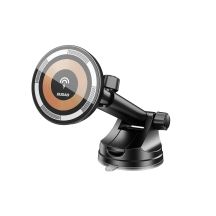 Magnetischer Halter mit MagSafe-Induktionsladegerät für Cockpit/Lüftung 15W Dudao F12MAX+ - schwarz