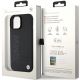 8. BMW MagSafe Leder Hot Stamp Hülle für iPhone 15 Plus – Schwarz