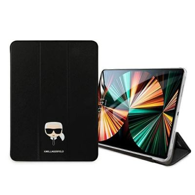 4. Karl Lagerfeld Saffiano Karl Head Buchcover für iPad Pro 11" - Schwarz