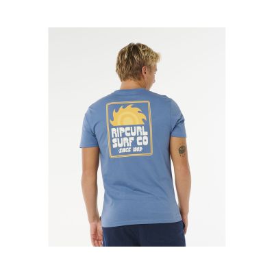 2. RIP CURL Pacific Rinse Sunrise T-Shirt Herren Blau