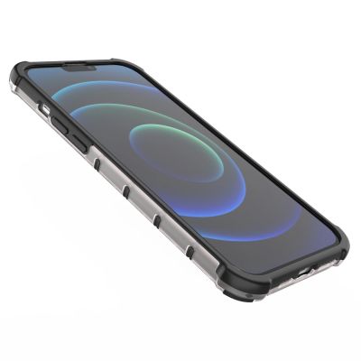 11. Honeycomb Handyhülle Schutzhülle mit TPU Rahmen für iPhone 13 Pro Max grün
