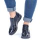 44. Rieker W R474 Schlangenleder Stiefeletten schwarz