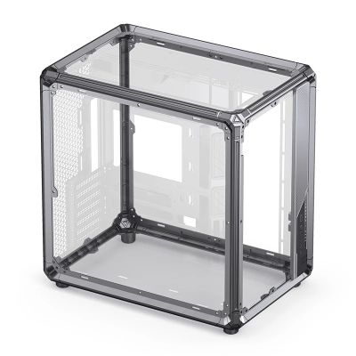 48. Jonsbo X400 PC-Gehäuse, Midi-Tower, ATX, gehärtetes Glas – grau