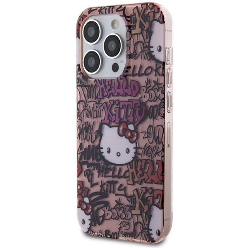 2. Hello Kitty IML Tags Graffiti-Hülle für iPhone 13 Pro / 13 – Rosa